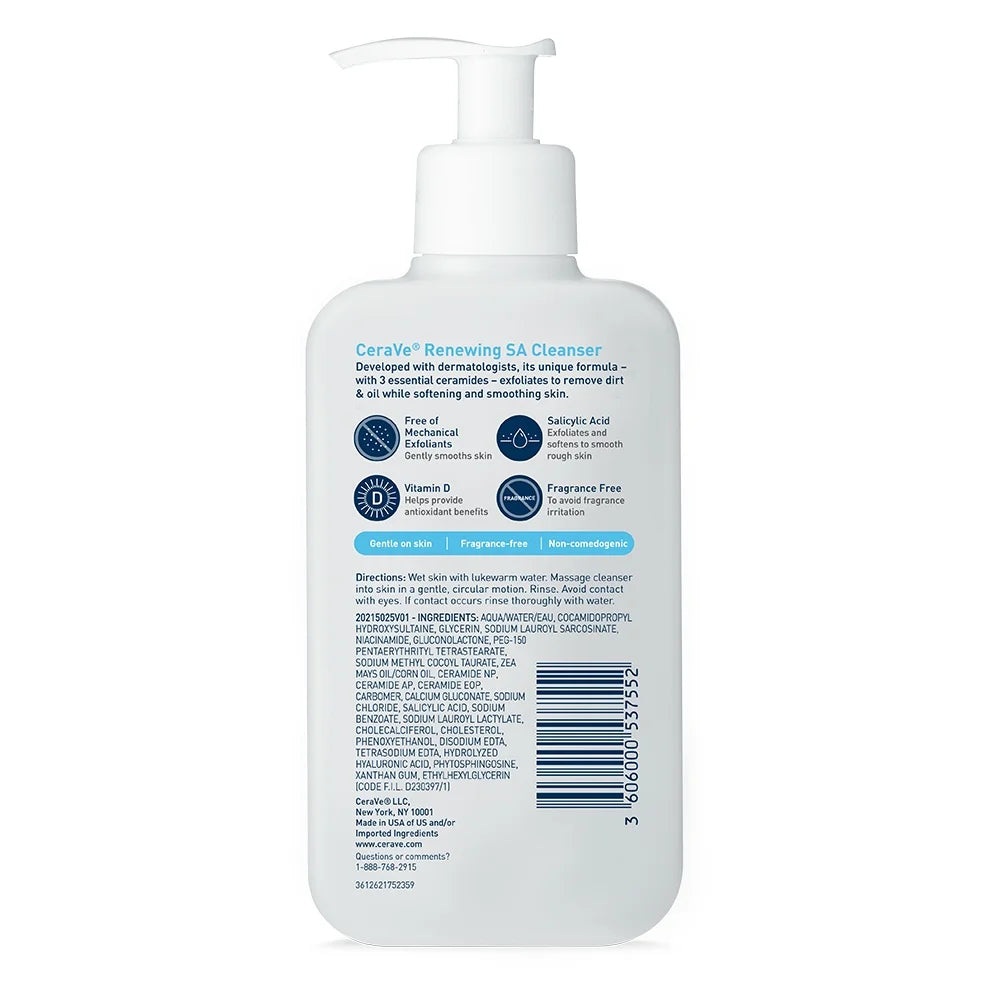 Renewing SA Face Cleanser for Normal Skin, 8 Oz.