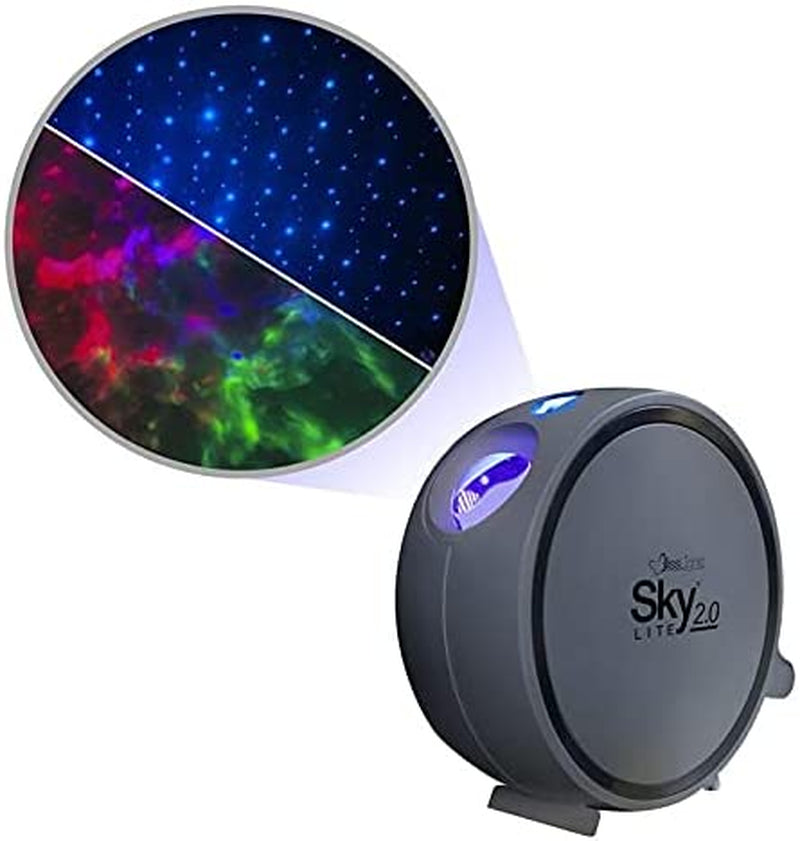 Sky Lite 2.0 - RGB LED Laser Star Projector, Galaxy Lighting, Nebula Lamp (Blue Stars, Smart App)