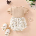 Rompers for Babies Girl Floral Romper Clothes Bowknot Printed Bodysuitt Baby Infant -18M Girls Short 9 Month Girl Clothes