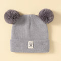 Solid Color Wool Knitted Bonnet Bebe Newborn Baby Hat Pompom Cute Winter Hat for Kids Boys Girls Children Warm Beanie Cap 0-3Y