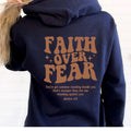 Faith over Fear Hoodie Christian Sweatshirt Trendy Faith Shirt Cute Religious Hooded Preppy Women Christian Sweater Hoodies